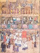 Maurice Prendergast Easter Procession St. Mark's oil on canvas